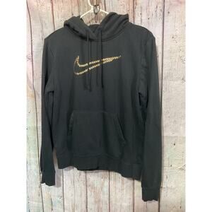 NEW Nike Hoodie Size XS Gold Metallic Swoosh